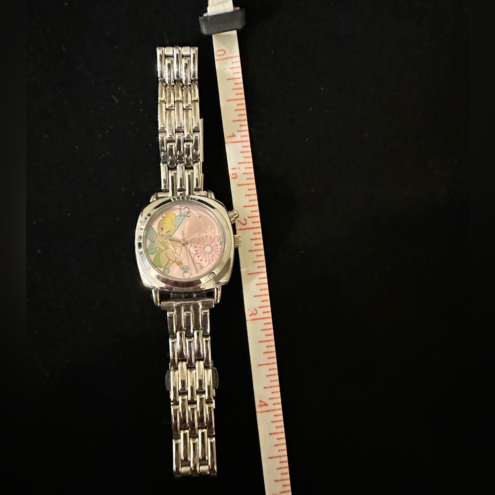 Darling Tinkerbell watch in silver tone, excellent condition